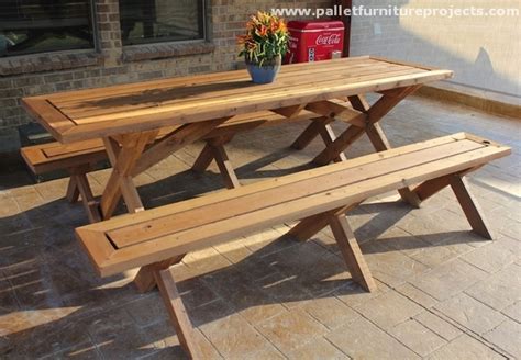 Pallet Picnic Table Projects Pallet Furniture Projects