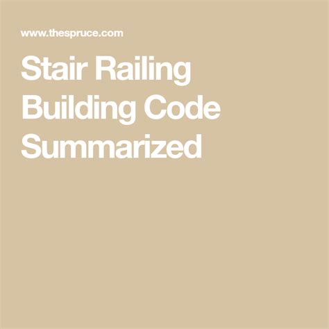 The handrail, itself, should be easy to grip, with a minimum diameter of 1 1/4. Stair Railing and Guard Building Code Guidelines | Stair ...