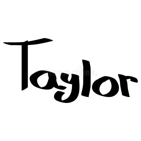 Taylor Female Name Street Art Design Graffiti Tag Taylor Vector Art