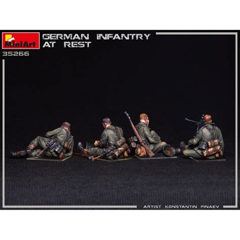 Miniart 35266 135 German Military Infantry At Rest Scale Model Wwii