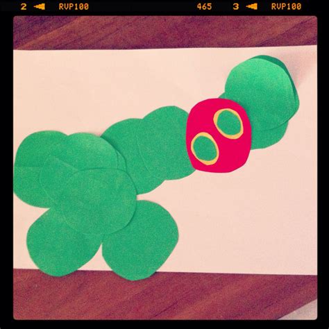 Very Hungry Caterpillar Craft With My 18 Month Old Son His First Craft