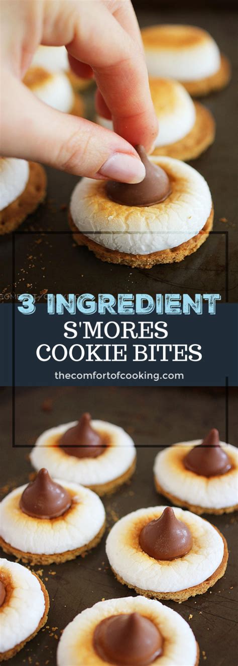3 Ingredient Smores Cookie Bites Recipe Hershey Recipes Desserts