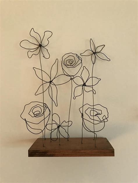Flower 3d Wire Art Ideas Julyislost