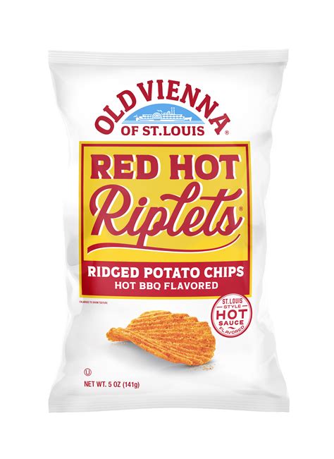 Old Vienna Riplets Red Hot Potato Chip 5 Oz