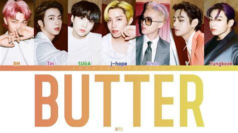 Bts 방탄소년단 Butter Color Coded Lyrics Shadowbyyoongi Youtube