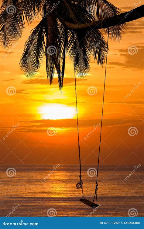 Beach Sunset Stock Image Image Of Ocean Beautiful Shore 47111269