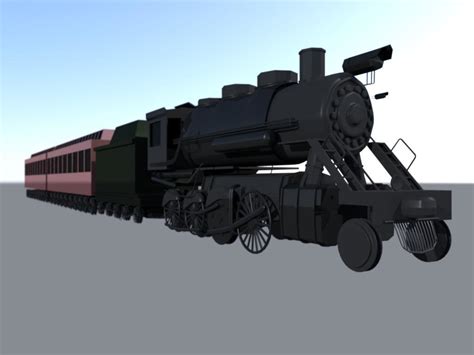 Steam Train 3d Ma