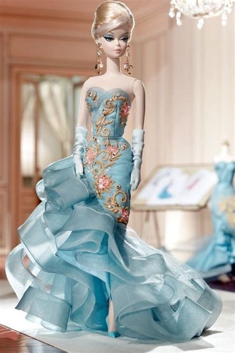 free shipping and returns online exclusive online promotion barbie blue chiffon gown bfc aa
