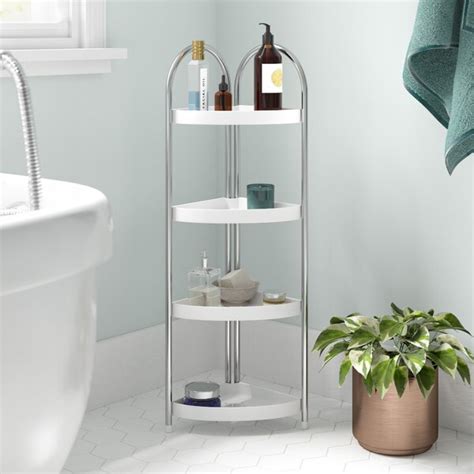 Wayfair Basics 4 Tier Corner Bathroom Shelf Unit And Reviews Uk