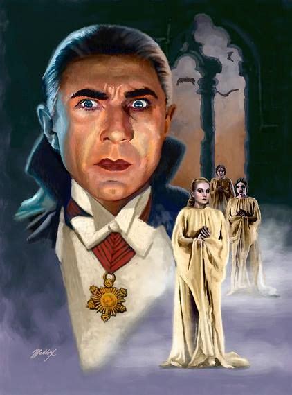 Universal Classic Monsters Art Dracula By Mark Maddox Classic Monster Movies Classic