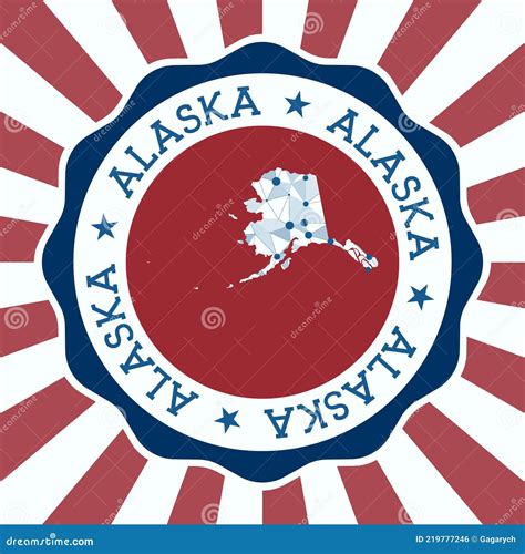Alaska Badge Stock Vector Illustration Of American 219777246