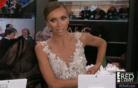 Giuliana Rancic Suffers Wardrobe Malfunction As Oscars Dress Splits