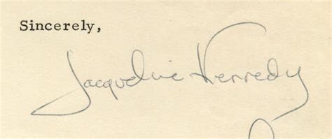 Autograph Excellent Content Jacqueline Kennedy Letter