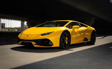 Lamborghini Huracan Evo Yellow 2021 For Rent Dubai