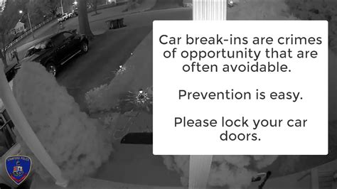 Vehicle Burglaries Public Service Message YouTube