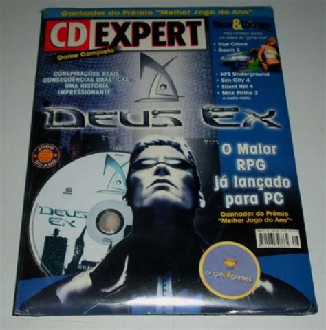 Revista Cd Expert Deus Ex Lacrado Raridade Jogo De Videogame Cd