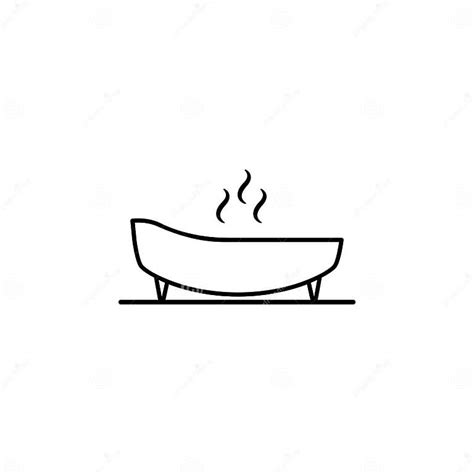 Spa Bed Massage Outline Icon Signs And Symbols Can Be Used For Web