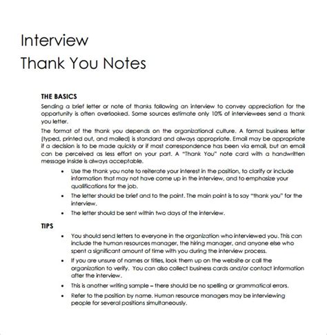 Free 7 Sample Professional Thank You Note Templates In Pdf Ms Word