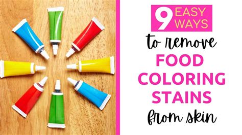 easy ways  banish food coloring stains  skin im  holly