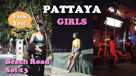 Thailand Pattaya Nightlife Beach Road And Soi 13 Scenes Bar Girls Freelancers January 2022