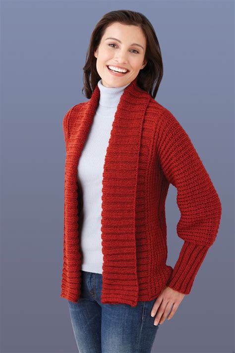 Vanna's glamour child's glamour dress. Lion Brand® Vanna's Choice® Drapey Cardigan #knit #pattern ...