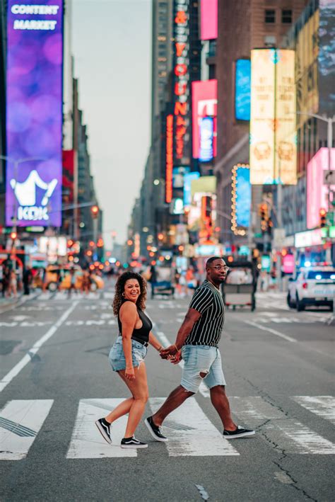 New York City Couples Photo Session Time Square All Heart Photo