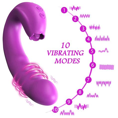 Rotating Head Vibrator Clit Tongue Licking G Spot Massager Sex Toys For Women Ebay