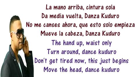 lyrics danza kuduro