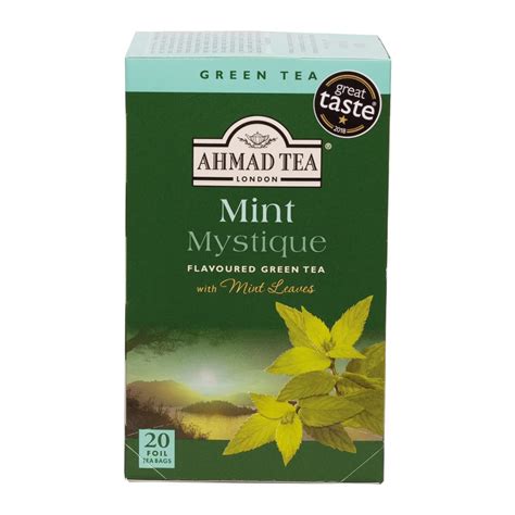Buy Ahmad Tea Mint Mystique Flavoured Green Tea 20 Bags 40g Online