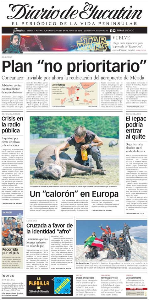 Nota del diario de yucatán acerca de la precampaña de cada uno de los precandidatos para alcalde, gobernador, diputados, etc. Periódico Diario de Yucatán (México). Periódicos de México ...