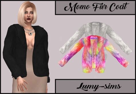 Momo Fur Coat At Lumy Sims Sims 4 Updates