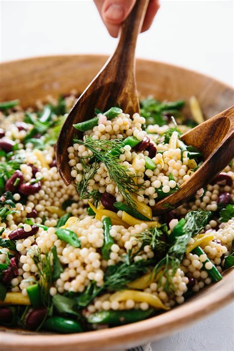 Couscous salad is so quick to throw together and makes a great addition to a barbecue or partnered with a classic tagine. Recipe: 3-Bean Israeli Couscous Salad | Recipe | Couscous ...