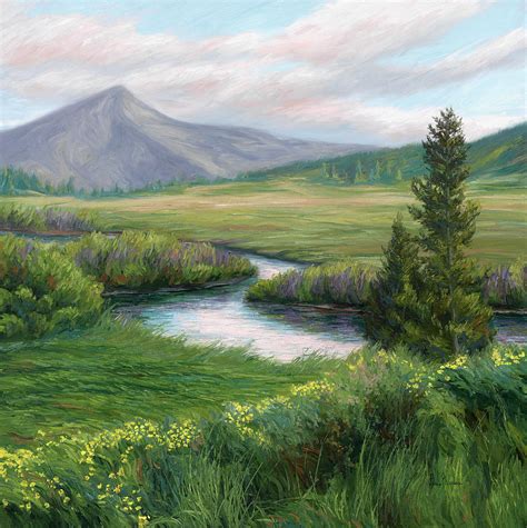 Mountain Stream 2 Painting By Lucie Bilodeau Pixels
