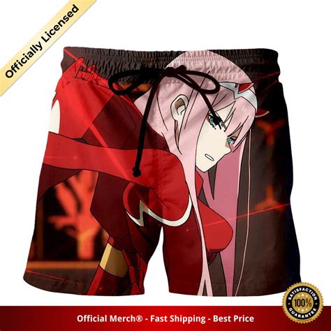 Darling In The Franxx Shorts Serious Zero Two 3d All Over Print Darling In The Franxx Merch