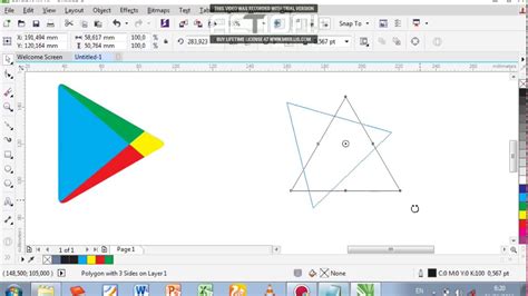 Cara install corel draw x7 di laptop windows 10,8,7. Cara Buat Logo Play Store Di Corel Draw X7 - YouTube