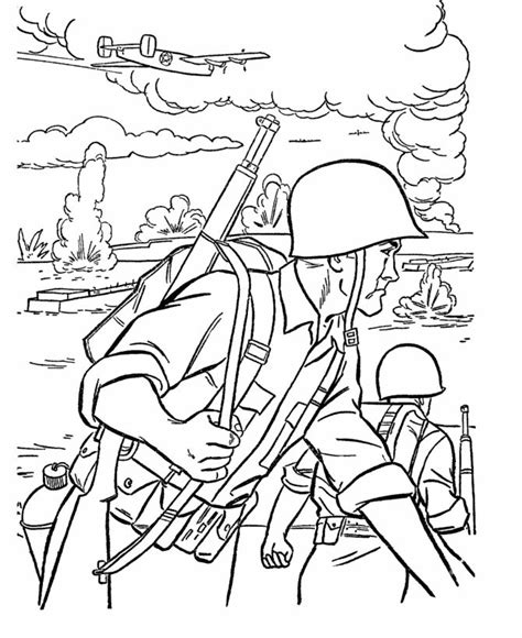 Uniforms were basic and colours variable. USA-Printables: D-Day Europe coloring sheet - American ...