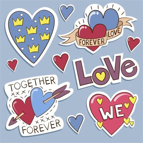Sticker De Amor Para Imprimir Printable Set With Couple In Love