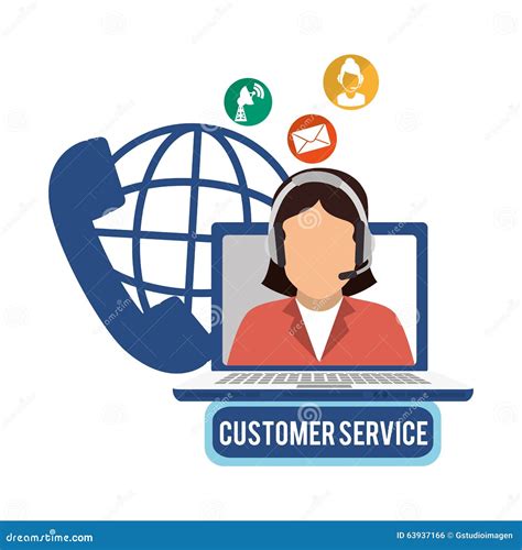 Customer Service And Technical Support Stock Illustration