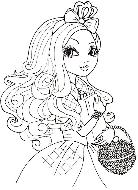 Apple white coloring pages unique apple white ever after high #2514189. Free Ever After High Coloring Pages: February 2014
