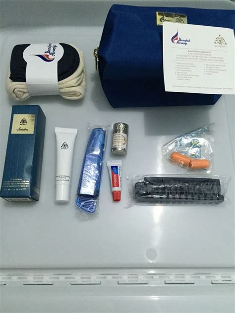 Panpuri Bangkok Airways Business Class Amenity Kit Blue Brand New