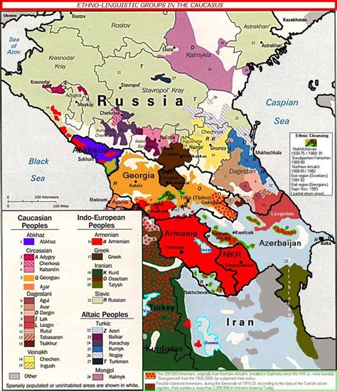 Ethno Linguistic Groups In The Caucasus Geography Map Language Map Map