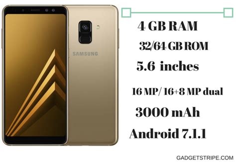 Samsung Galaxy A8 Specifications Features And Price Gadgetstripe