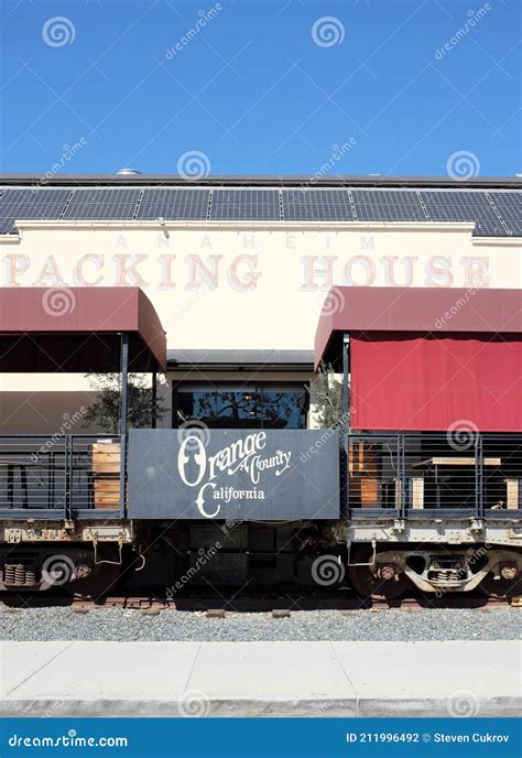 Anaheim California 1 Mar 2021 Closeup Of Rail Cars Used For Dining