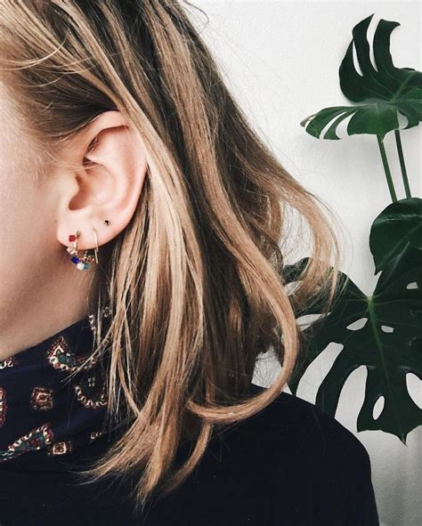 Pin By 𝙰𝚕𝚒𝚗𝚊 On J E W E L L E R Y Ear Piercings Piercings Ear Jewelry