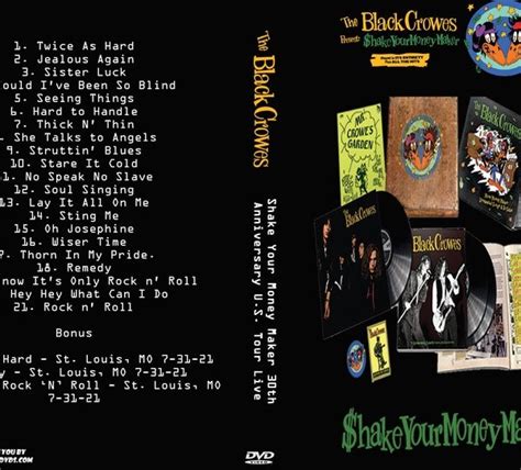 The Black Crowes Shake Your Money Maker Th Anniversary U S Tour Live DVD Rock Concert