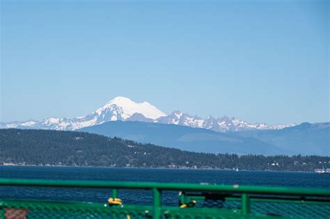 Mount Baker From Orcas Island Ferry Stock Photo Download Image Now