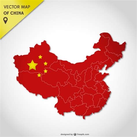 Map Of China Attractions And Royalty Free Vector Imag