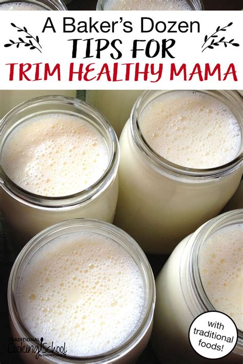 13 Tips For Trim Healthy Mama With Traditional Foods