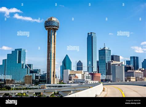 Downtown Dallas Texas City Skyline And Surroundings Stock Photo Alamy
