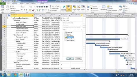 Hide Summary Tasks In Microsoft Project 2010 Youtube